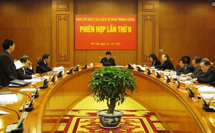 President Truong Tan Sang chairs meeting on judicial reform - ảnh 1